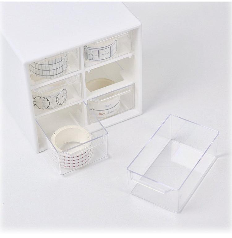 StorageMart 6 Grid Mini Plastic Multipurpose Drawer Storage Box, 12 X