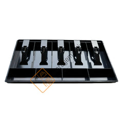 StorageMart ABS Plastic Cash Drawer, 5 Cash and 4 Coin Organizer for Supermarket,Plastic,40 x 3.5 x 24.4 cm, Black