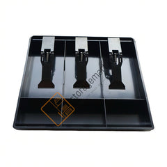 StorageMart ABS Plastic Cash Drawer 3 Bills 3 Coins ABS Cashier Storage Box For Super Markets, 9.6 X 9.6 X 1.4 Inch,Black