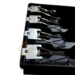 StorageMart ABS Cash Drawer, 4 Cash and 3 Coin Compartment, Cashier Storage Safe Box | 32.2 X 3.5 X 24.5 cm | Black