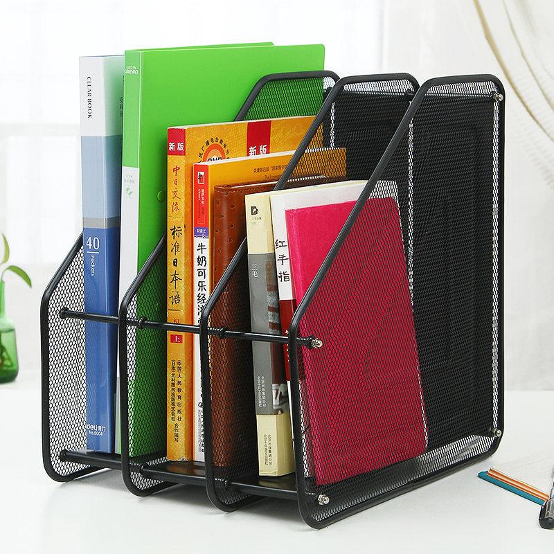 Mesh Document Storage StorageMart 3 Layer Metal Mesh Magazine Document Holder File Rack, 35.