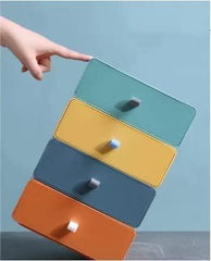 StorageMart 4 Drawer Desktop Storage Box Drawer Organizer (20 * 8 * 19cm, multi color) - StorageMart