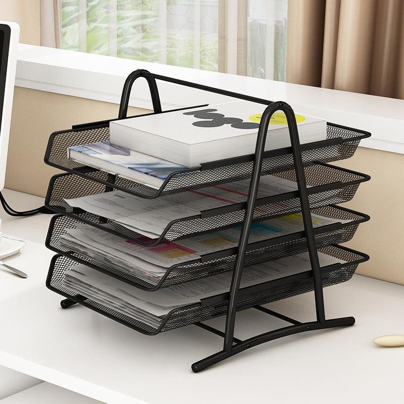 StorageMart 4-Tier Metal File/Documents/Letters/A4 Size Files Rack,31.