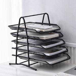 StorageMart 5-Tier Metal File/Documents/Letters/A4 Size Files Rack, 14